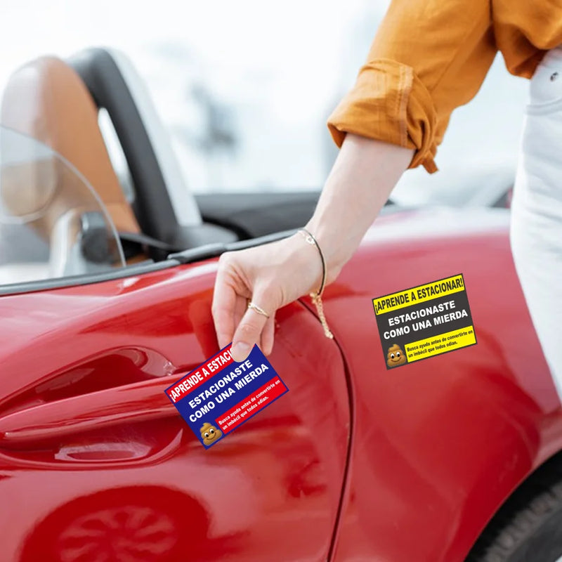 Humorous Spanish Parking Warning Stickers (160-Pack)