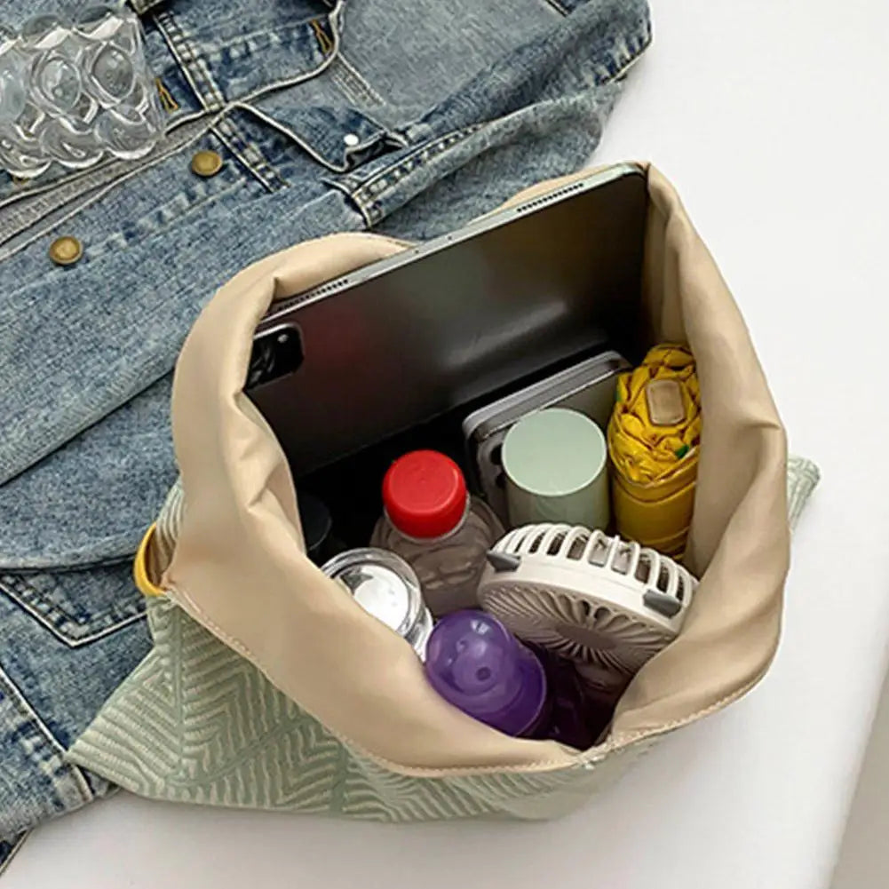 Geometric V-Shape Tote Bag