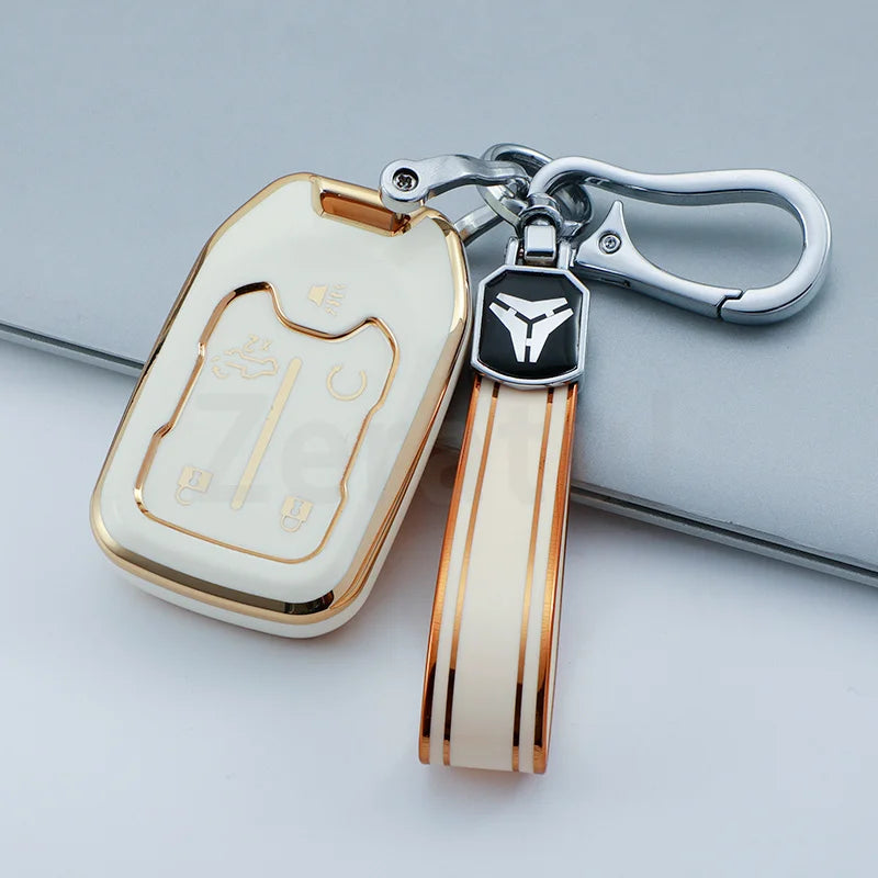 TPU Smart Key Fob Cover for GMC & Chevrolet Trucks and SUVs