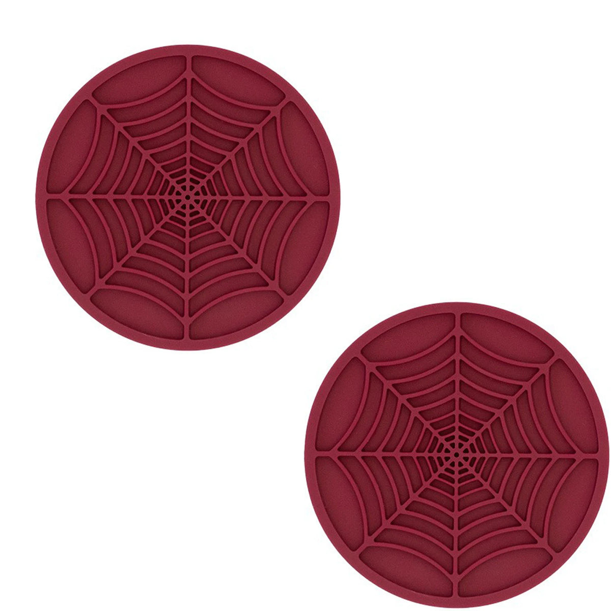 Spider Web Silicone Coasters for Car Cup Holders