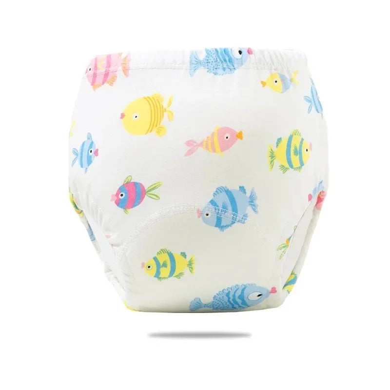 Reusable Cotton Potty Training Pants for Toddlers, Breathable & Waterproof