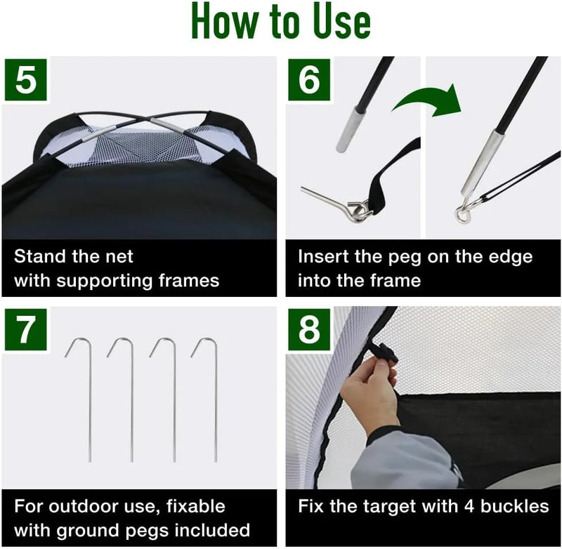 Golf Practice Net with Hitting Mat