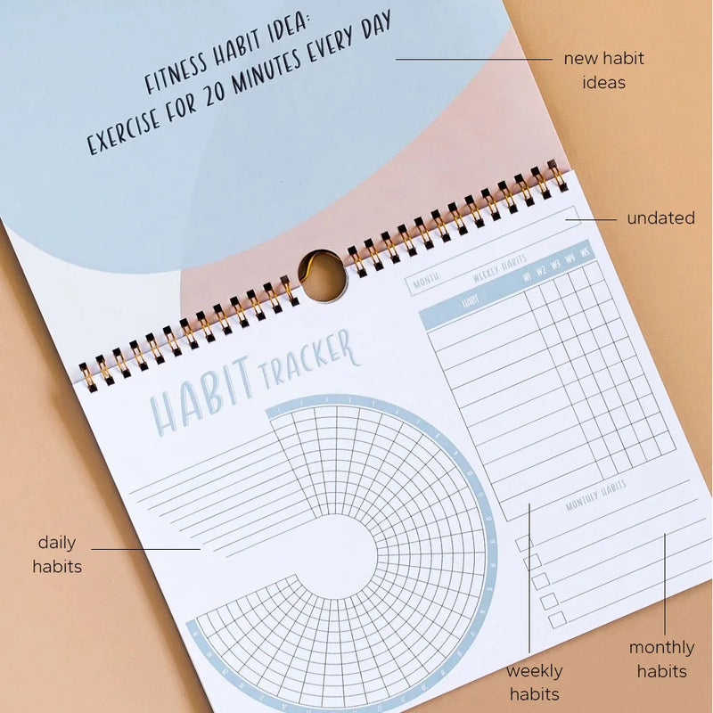 Undated Weekly Habit Tracker Journal