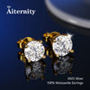 S925 Sterling Silver Moissanite Stud Earrings