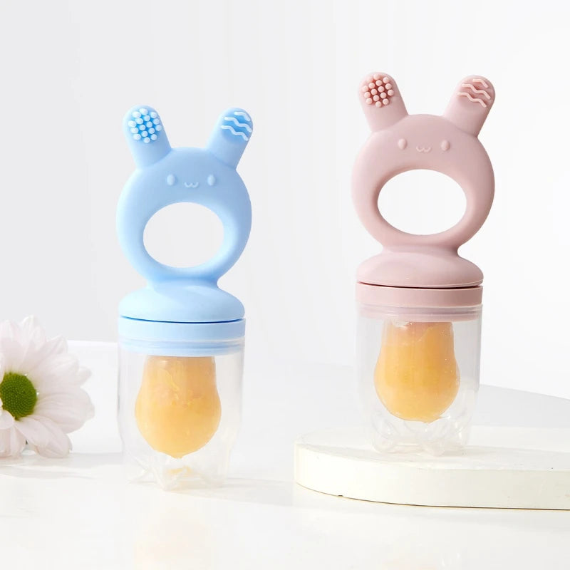 BPA-Free Silicone Baby Food Feeder and Popsicle Mold Set