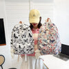 Butterfly Print Canvas Backpack for Women