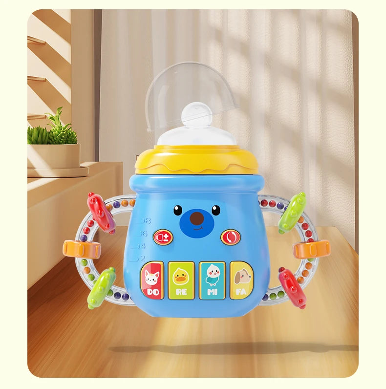 Baby Musical Feeding Bottle Pacifier Rattle Toy