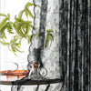 Romantic Lace Sheer Curtain with Floral Design