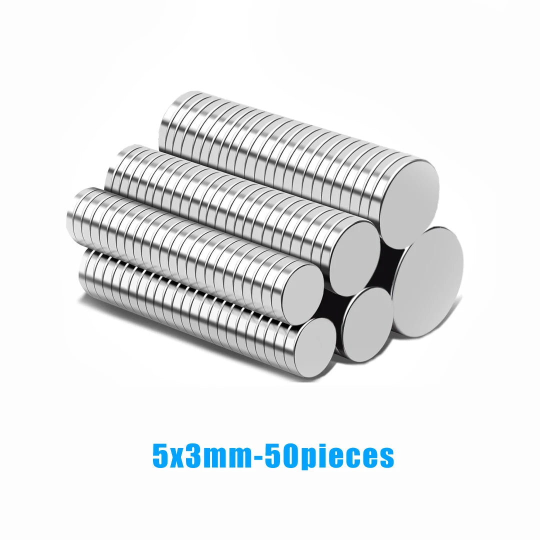 5x3mm refrigerator magnets stacked together