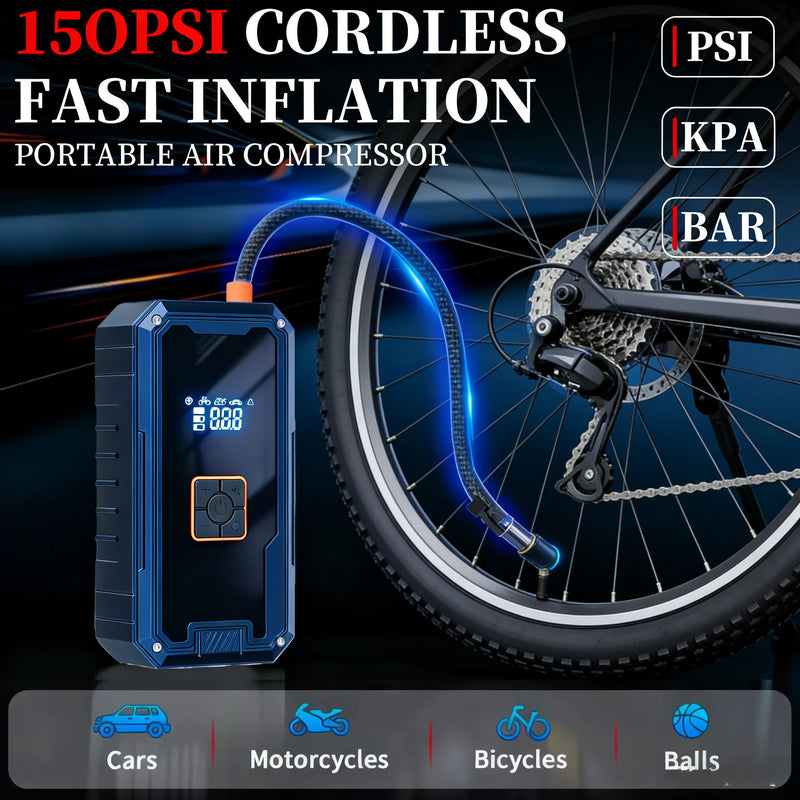 Portable Car Jump Starter with Air Compressor