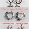 Men's Crystal Cubic Zirconia Hoop Earrings