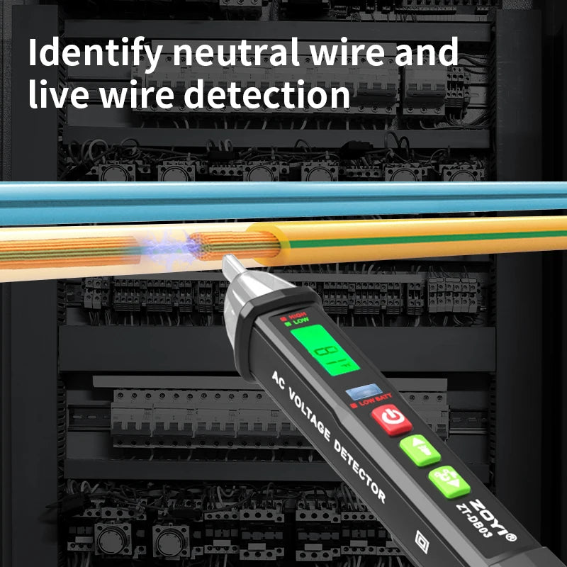 Non-Contact Voltage Tester with Voice Alert (12-1000V)