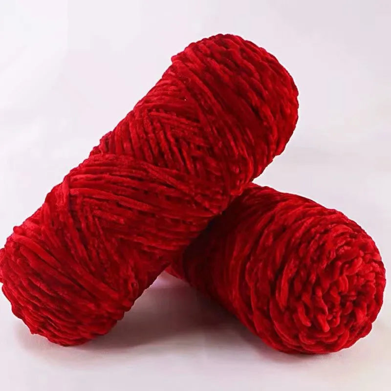 Soft Chenille Yarn for Knitting and Crochet