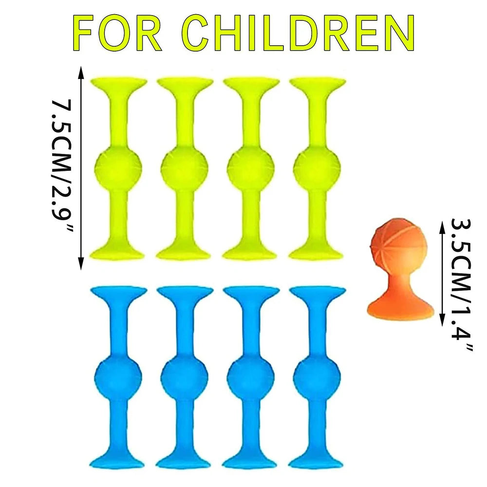 Soft Silicone Animal Building Blocks with Suction Cups