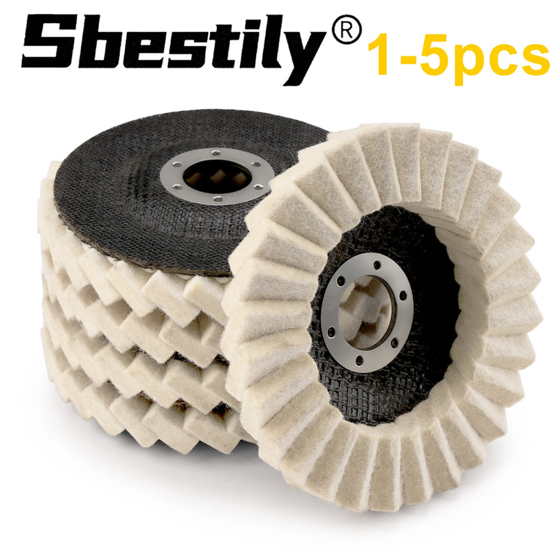5-Inch Wool Felt Polishing Wheel