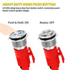 Heavy-Duty 16mm Stainless Steel Horn Button with Blue LED