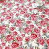 Red Floral Printed Flat Bed Sheet – Soft & Breathable