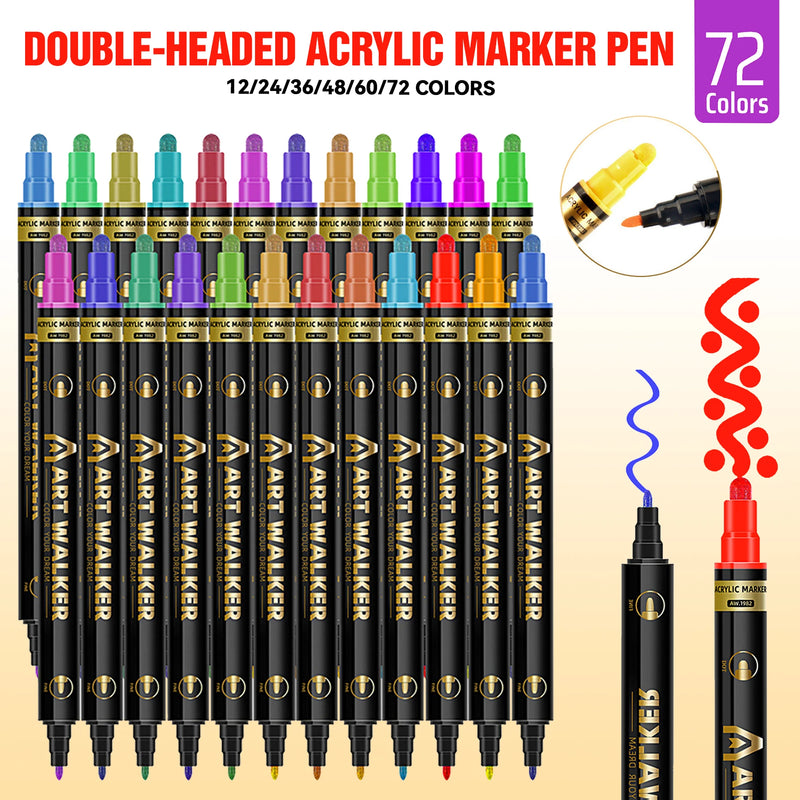 Dual-Tip Acrylic Markers