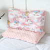 Reversible Baby Pillow with Cartoon Animal Patterns