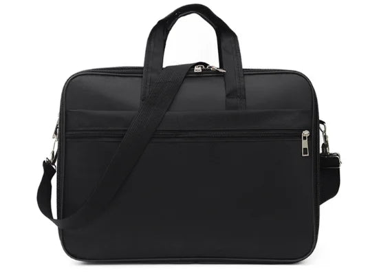 Classic Oxford Laptop Briefcase with Multiple Pockets