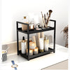 2-Tier Metal Desktop Organizer Rack for Cosmetics, Office Supplies & Bathroom Essentials