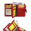 Vintage RFID-Blocking Tri-Fold Wallet with Ample Storage