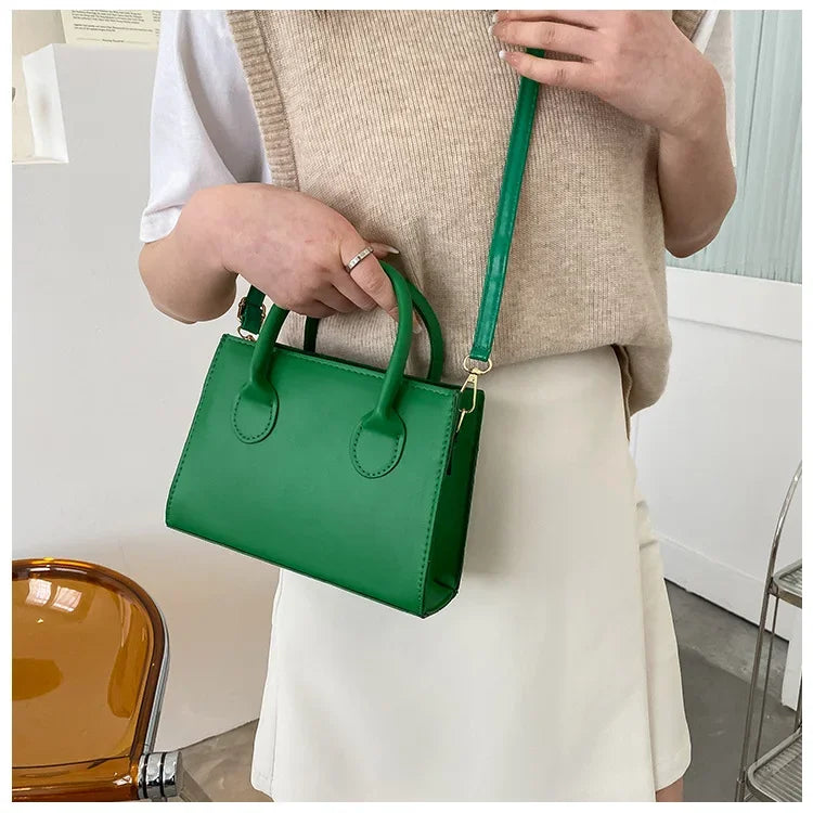 Minimalist Square PU Leather Crossbody Bag