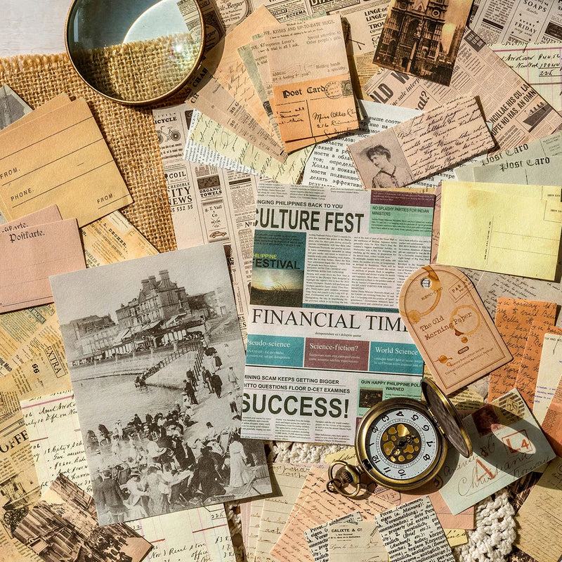 Vintage-Inspired Scrapbook Paper Collection