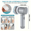 Cordless Electric Spin Scrubber with 5 Brush Heads