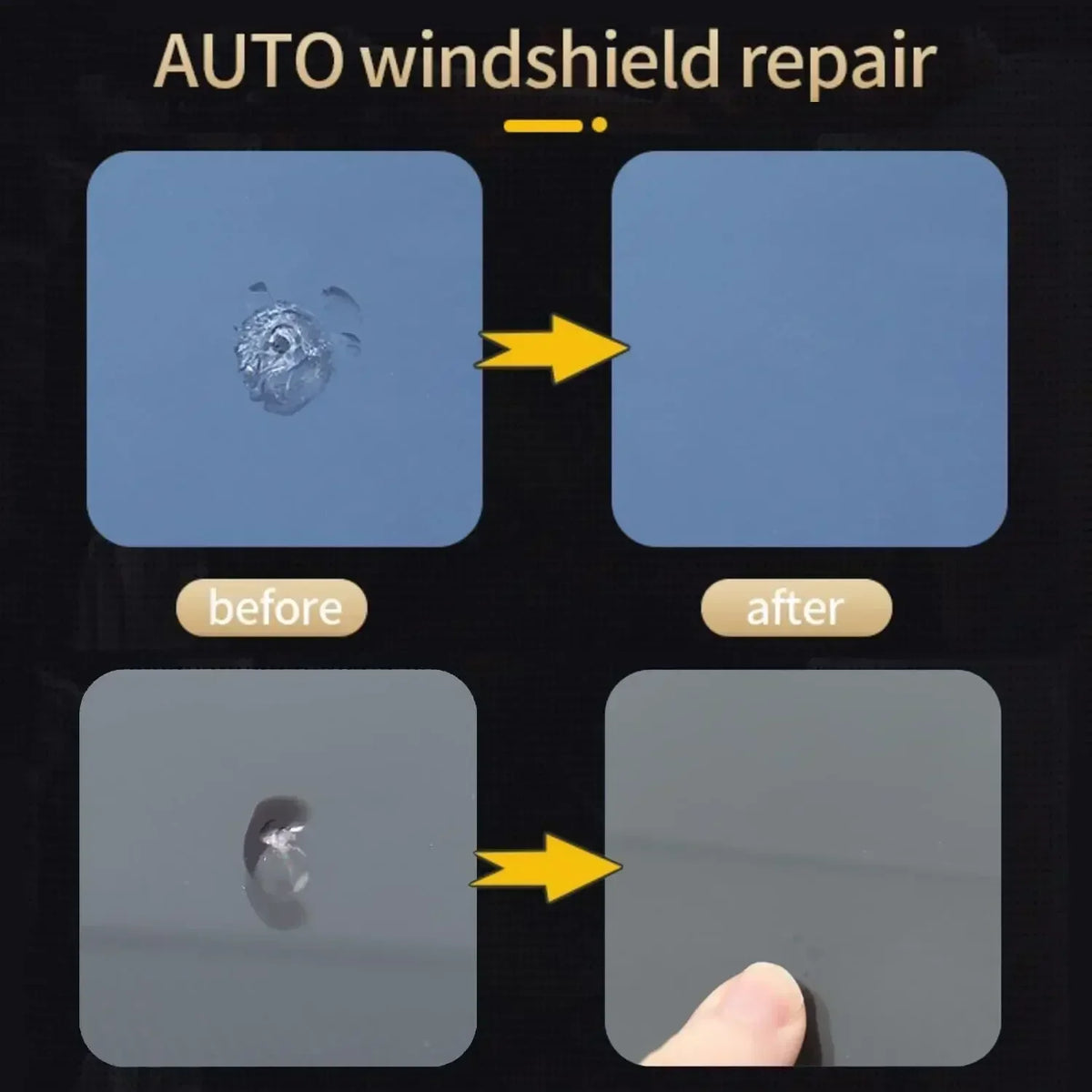 Windshield Repair Kit with Nano Resin Filler