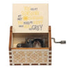 Hand-Cranked Wooden Music Box - 'You Are My Sunshine' Melody