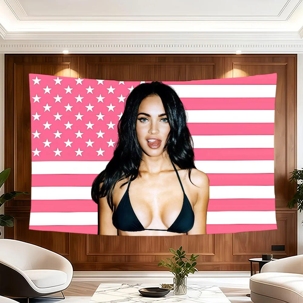 Megan Fox Decorative Flag Banner for Outdoor Events