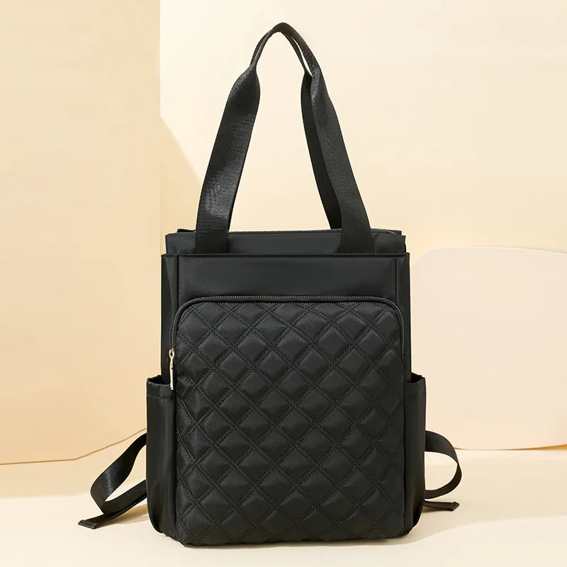 Quilted 2-in-1 Tote and Rucksack for Women