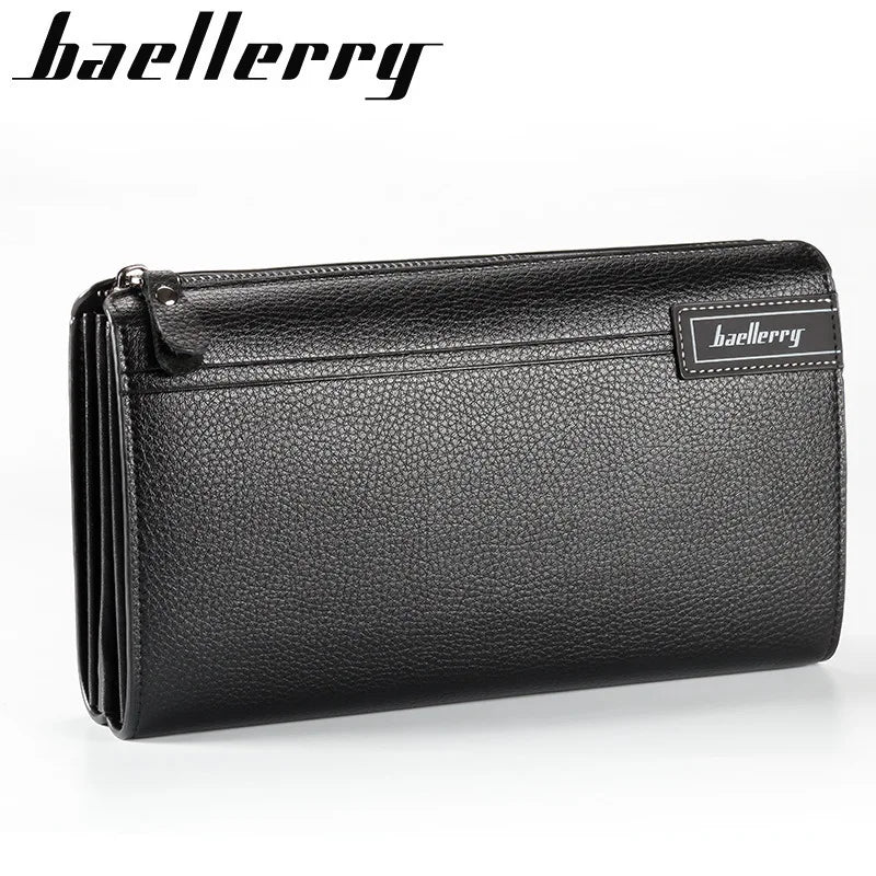 Premium Men's Business Handbag with Large Capacity and Zipper Closure