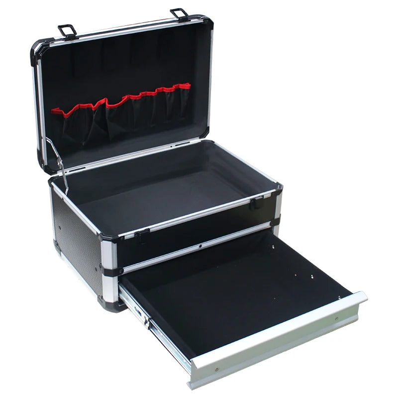 Portable Aluminum Tool Case with Drawers