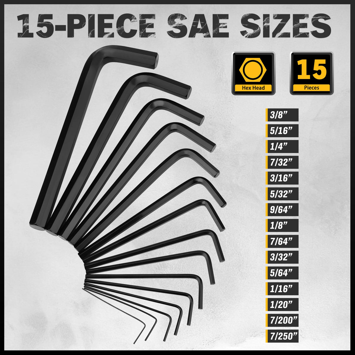 41-Piece Hex and Torx Key Set with Ratchet Handle and Storage Case