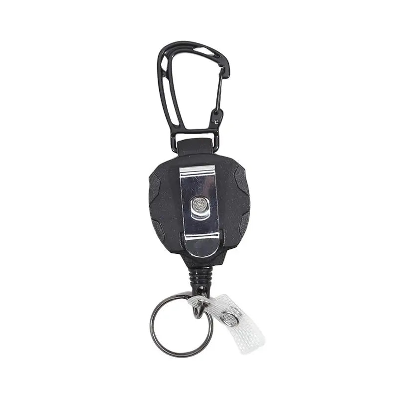 Retractable Badge Holder with Carabiner Clip