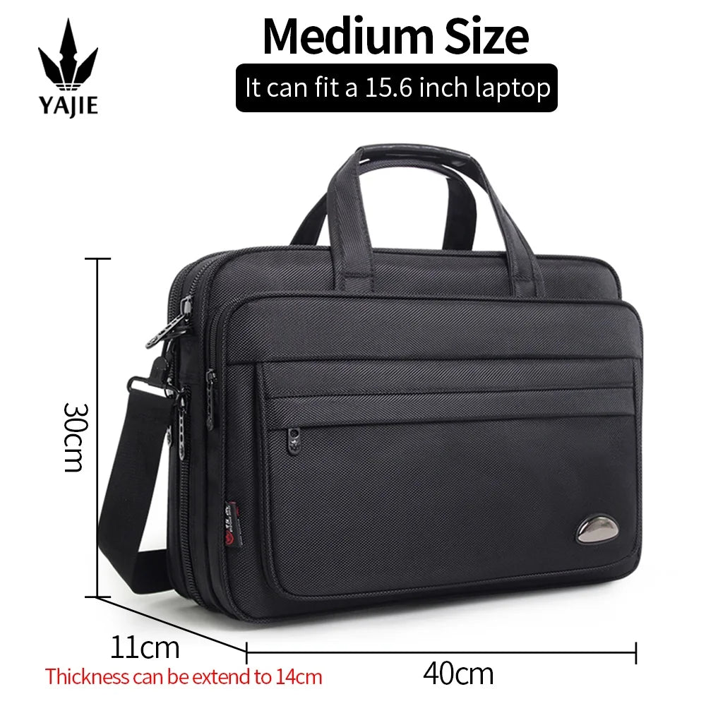 Durable Canvas Messenger Bag for Laptops Up to 19 Inches