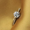 Sterling Silver Tourmaline Ring with Zircon Accents
