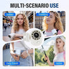360° Rotatable Clip-On Car Fan with USB Rechargeable Battery