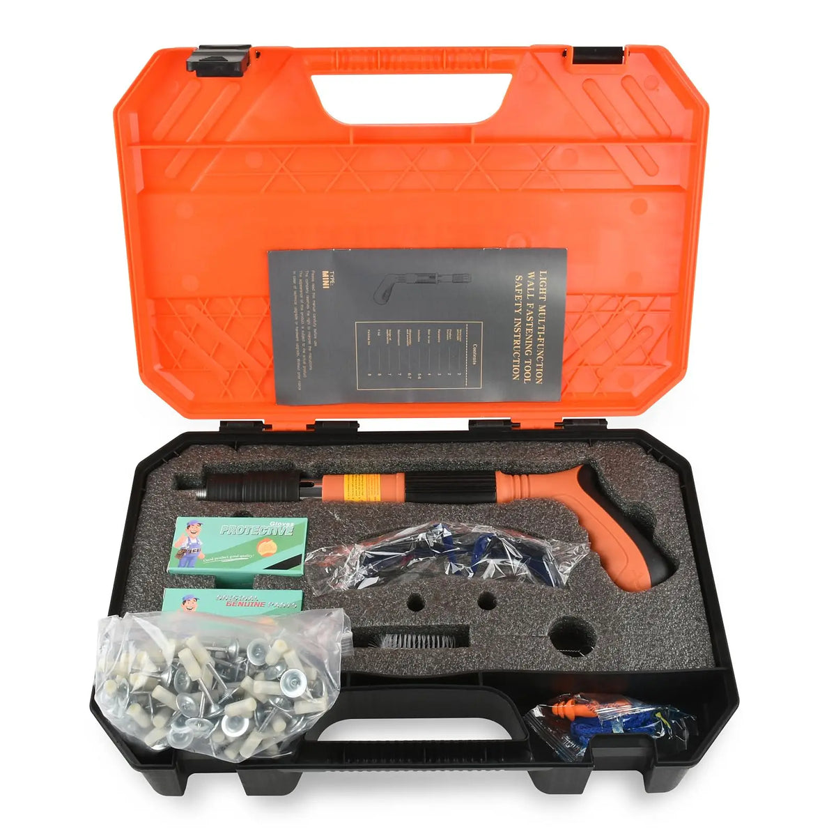 5-Speed Manual Concrete Nail Gun Kit with 110 Nails