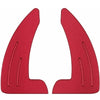A pair of red anodized aluminum shift paddle extenders.