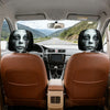 Ghost Face Car Headrest Covers (2-Pack) – Spooky Halloween Auto Decor