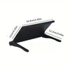 Schwarzes vielseitiges Computer- und TV-Bildschirm-Lagerregal mit Maßen 16,4 cm x 11,3 cm.