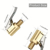 Brass Locking Nozzle Tire Air Chuck Clip Adapter