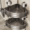 Suction Cup Bathroom Storage Shelf with Hooks – No-Drill Wall Organizer