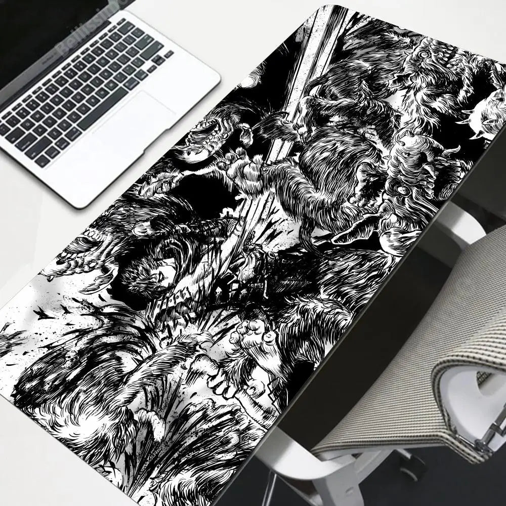 Berserk Anime XXL Gaming Mouse Pad with Non-Slip Rubber Base