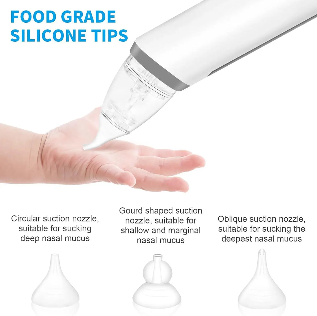 Baby Electric Nasal Aspirator with Soothing Music & Soft Silicone Tips