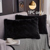 Plush Faux Fur Pillowcase with Hidden Zipper