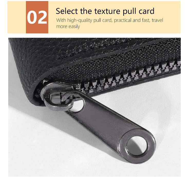 PU Leather Card Holder Wallet with 20 Card Slots